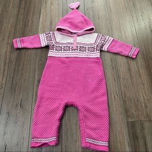 Hanna Andersson sweater one piece hooded